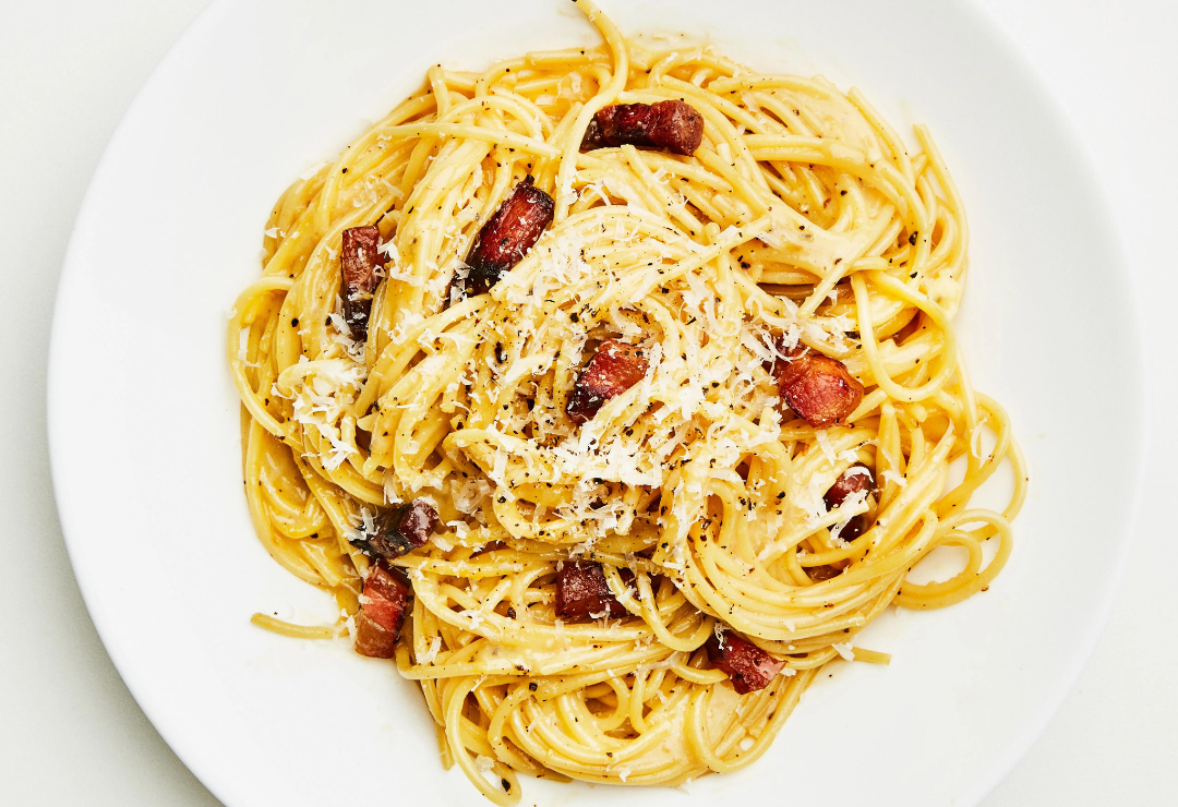 Spaghetti carbonara, recette italienne