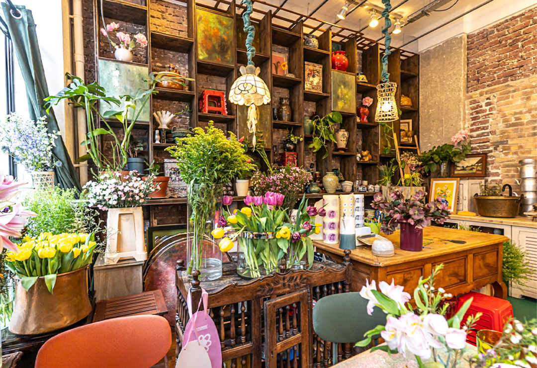 Un atelier floral en duo