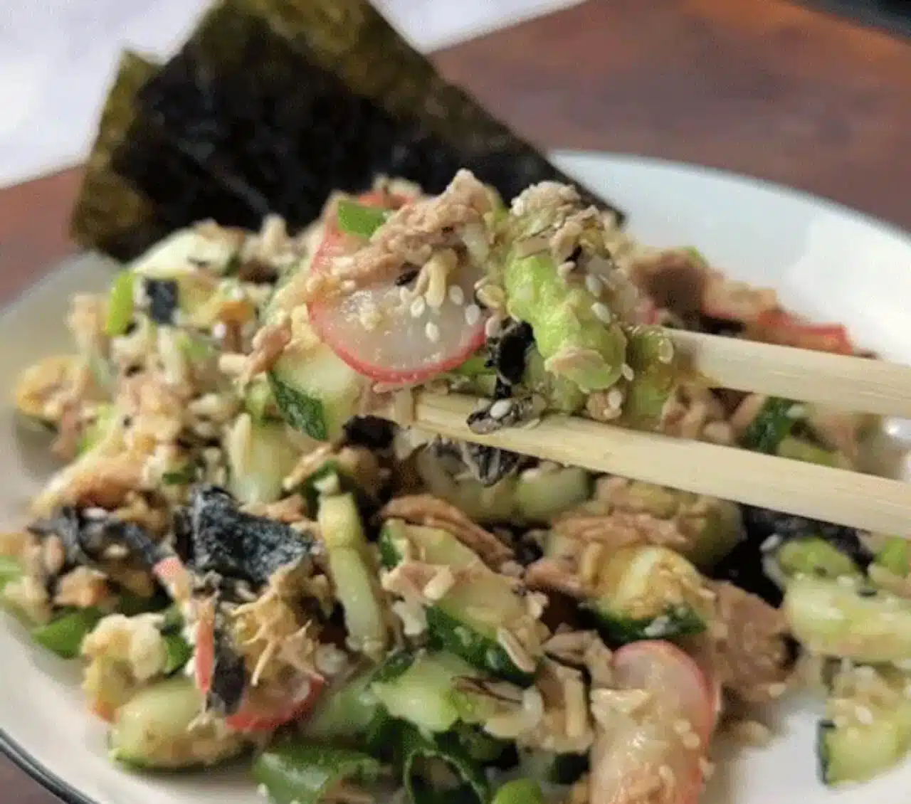 Salade façon sushis