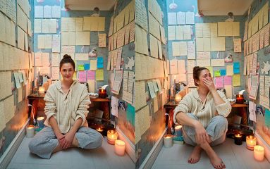 La meditation room de Drew Barrymore