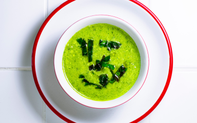 La soupe froide au basilic du Bouillon Pigalle