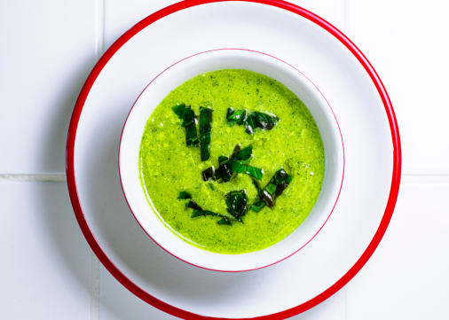 La soupe froide au basilic du Bouillon Pigalle