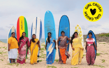 Les toutes premières surfeuses sri lankaises