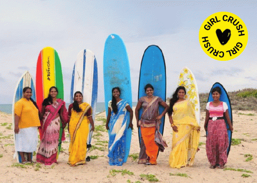 Les toutes premières surfeuses sri lankaises